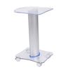 Plexiglass Beauty Salon Trolley Salon Use Pedestal Rolling Cart Wheel Aluminum Stand