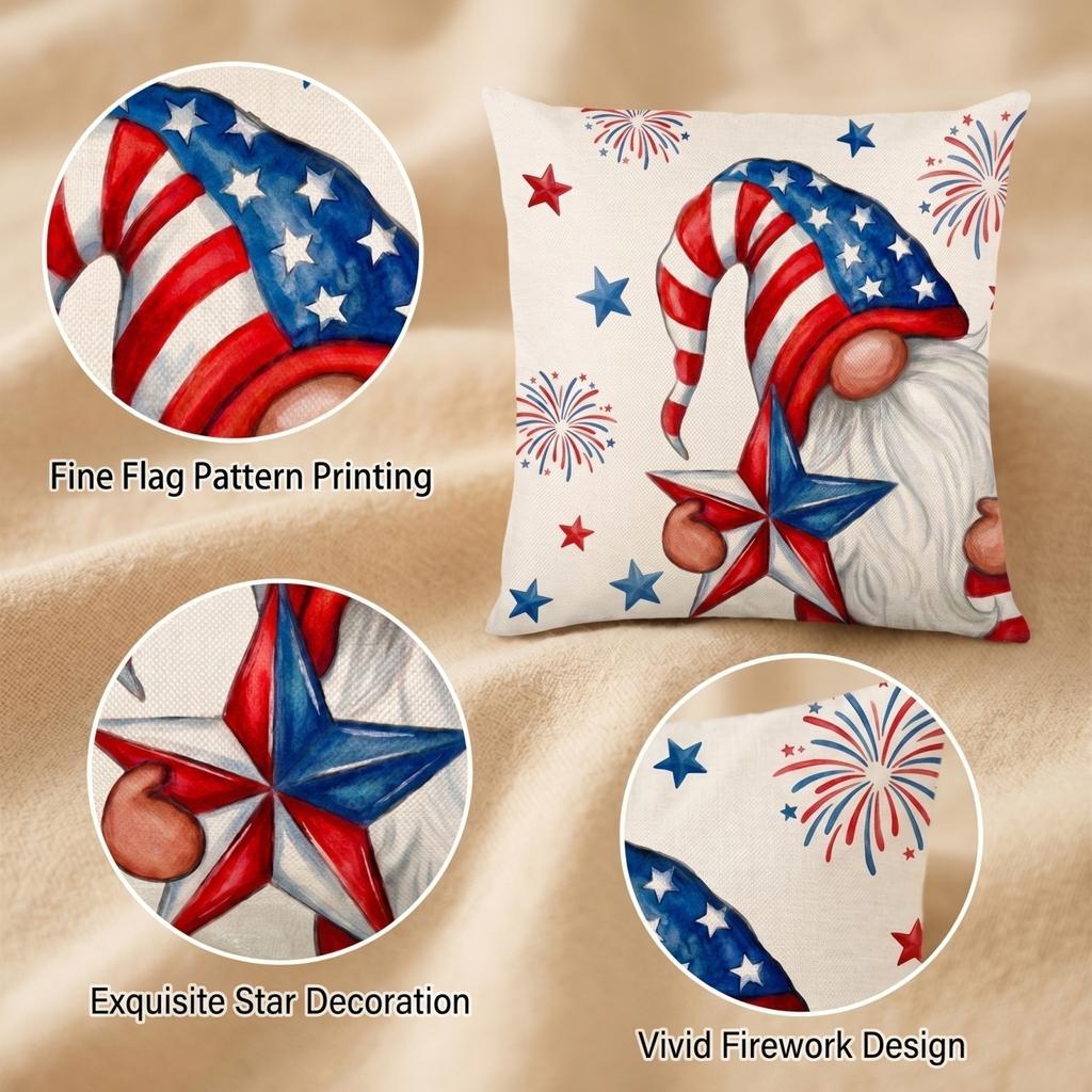 0th Anniversary Anniversary Throw Cushion Set For Independence Day Celebration Decorative Sofa Throw Cushion Set