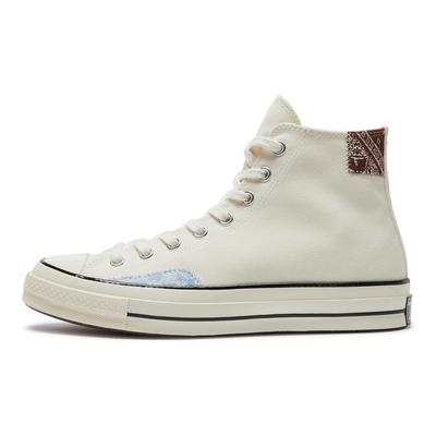 Chuck 70 High Crafted Ollie Patch - Egret Unisex Sneakers Cream Light-Blue Tawny-Owl A04500C