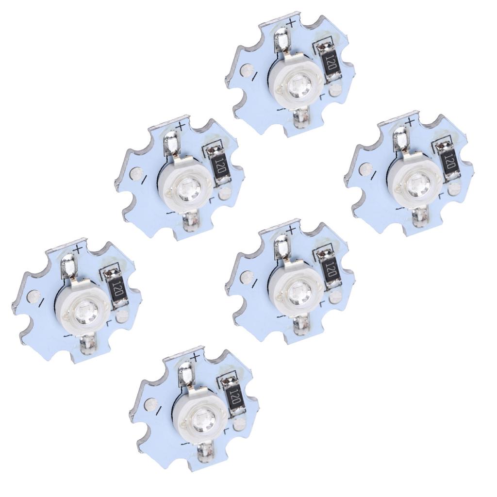 25Pcs 0.5W 5V High Power LED Lamp Bead Light Source Chip with Aluminum PlateUV Purple Light: