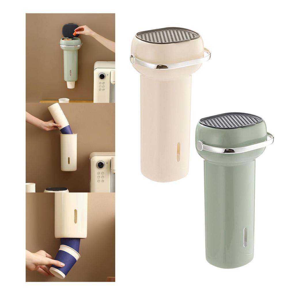 Compact Cup Dispenser for Water Cooler - Organize 40 Cups Efficiently