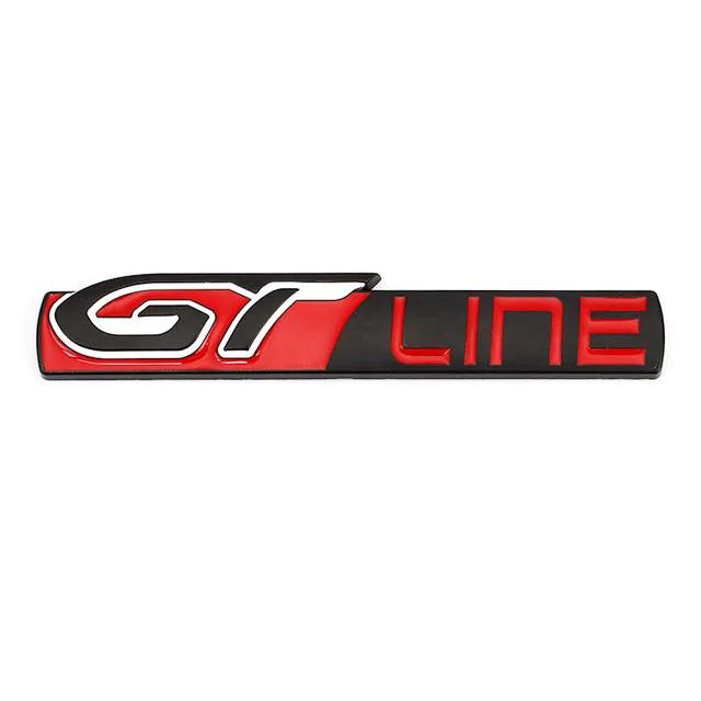 For GT Line Logo 308 508 Car Rear Boot Trunk Tailgate Emblem Side Fender Badge Decals Stickers