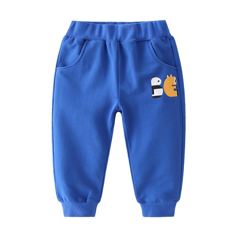 Spring/Autumn Comfortable Breathable Boys' Trousers Sports Trousers New Arrival Cotton Cartoon-Print Mid-Rise Casual Trousers