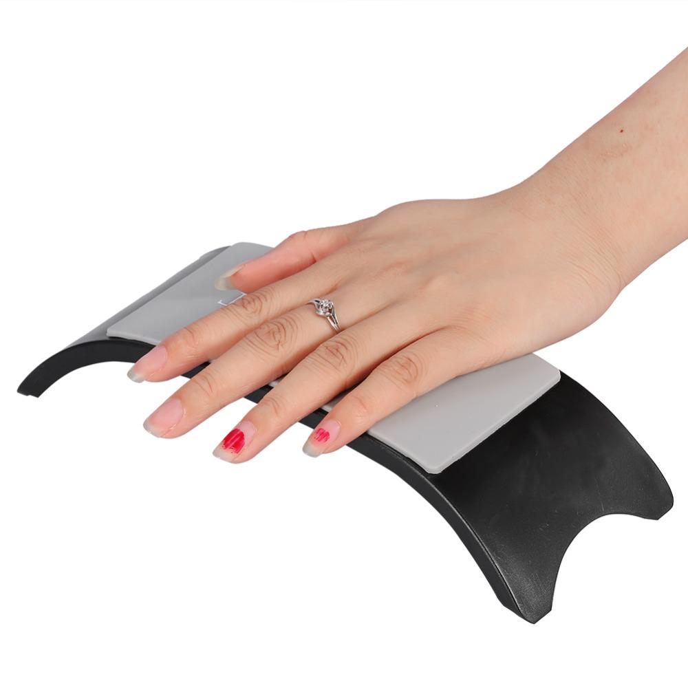 Black Color Nail Arm Rest Pillow Silicone Material Nail Art Hand Rest Home Diy Nail Care Use