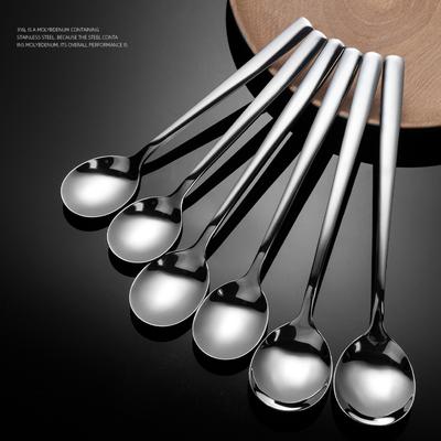 Silver Stainless Steel Spoon Kitchen Teaspoon Beautiful Spoon Dessert Teaspoons Coffee Accessories Set Tableware