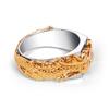 Inel popular cu model dominant de dragon placat cu aur de 18K cu diamante colorate pentru femei și bărbați