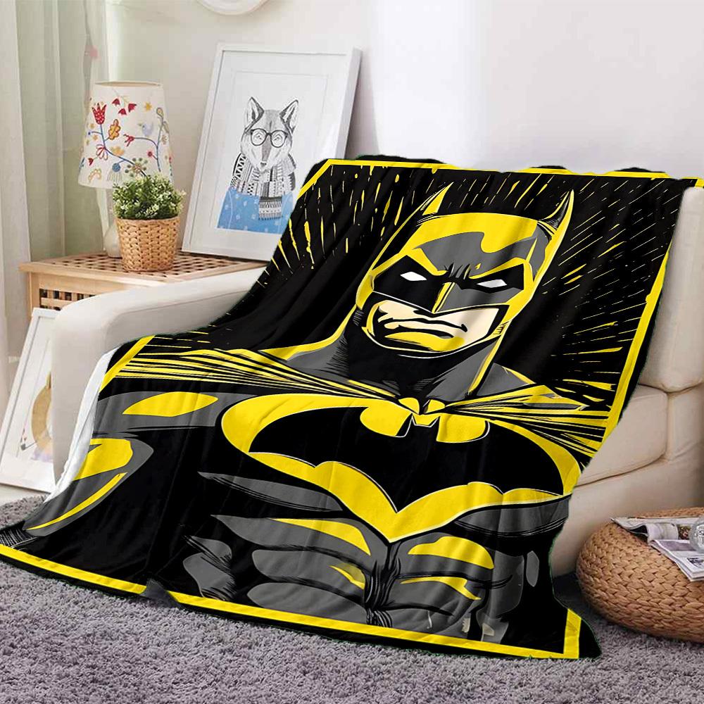 1pc Batman, Superhero Blanket Lightweight Flannel Throw For Sofa, Bed, Travel, Livingroom, Office, Couch, Chair, And Bed