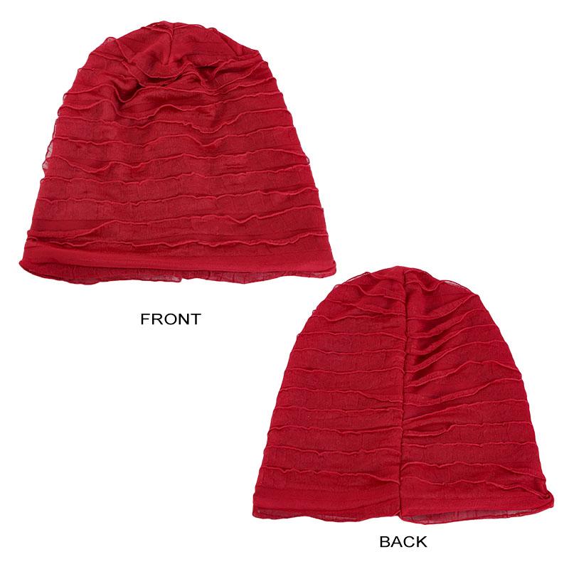 New Women Baggy Slouchy Turban Soft Knit Cow Louver Beanie Hat Elastic Lightweight Breathable Chemo Caps Casual Thin Head Wrap