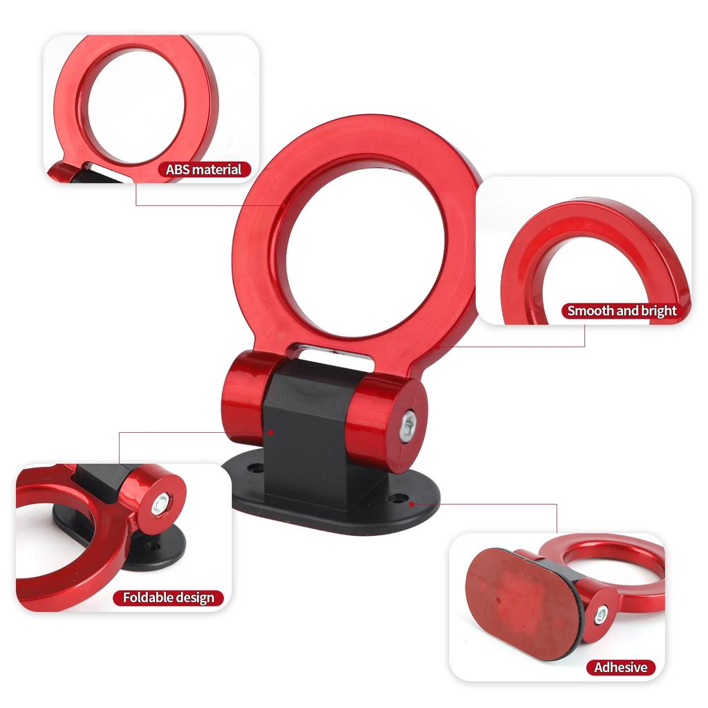 ABS Simulation Racing Bumper Trailer Hook Tow Hook Sticker JDM Universal Car Styling Sticker Tralier Tow Hook Kit