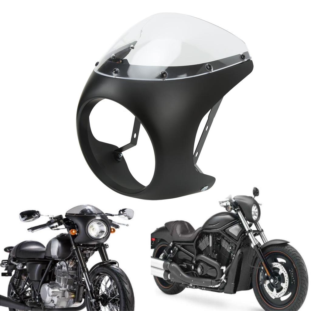 7in Front Motorcycle Headlight Fairing     Aging Resistant Wearproof Fit For Round Headlights Motorbike