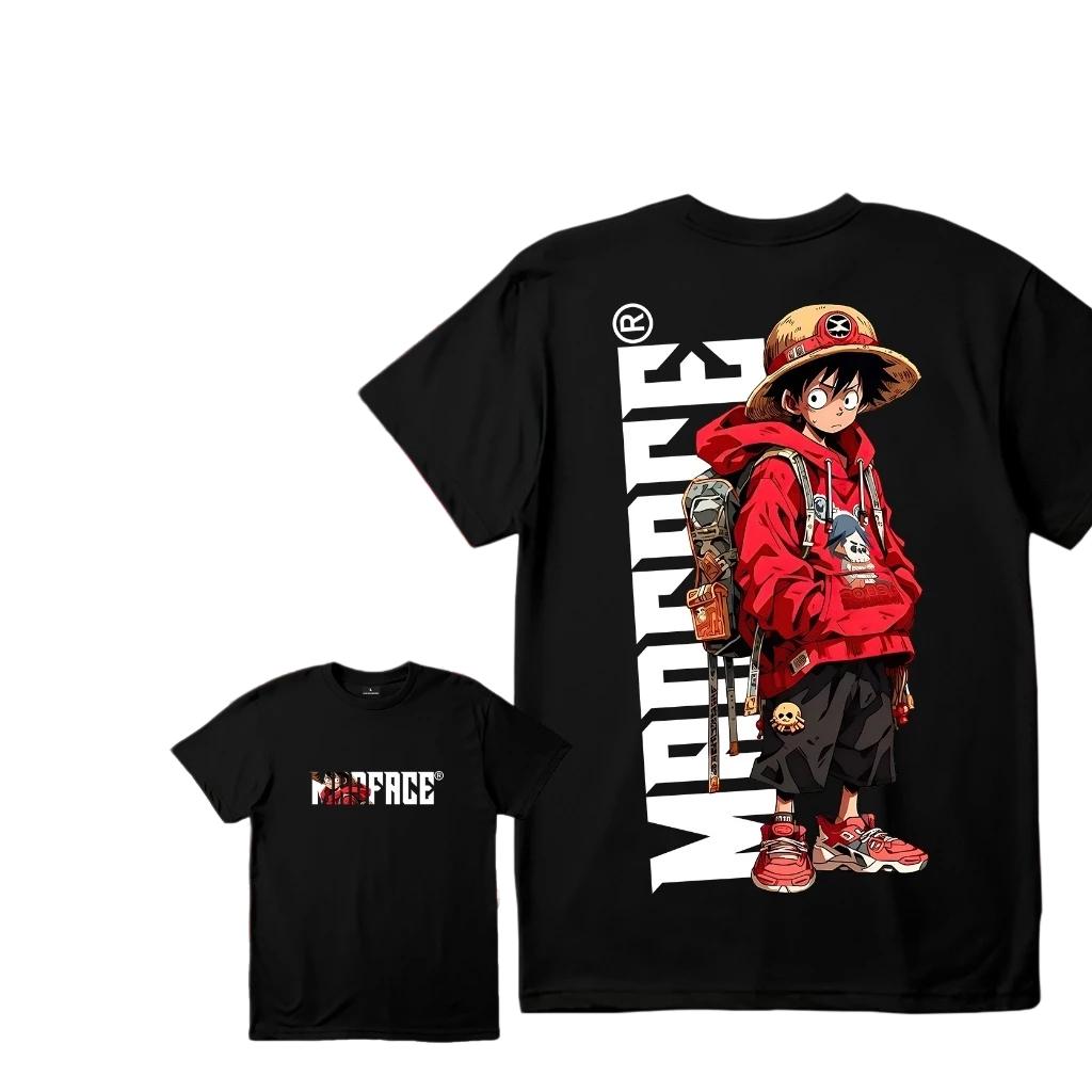 

One Piece Anime2026 Summer New Mens Tshirt 100cotton Luffy Pattern Unisex Loose Harajuku Short Sleeves Roundneck Shirt - Me... S разноцветный