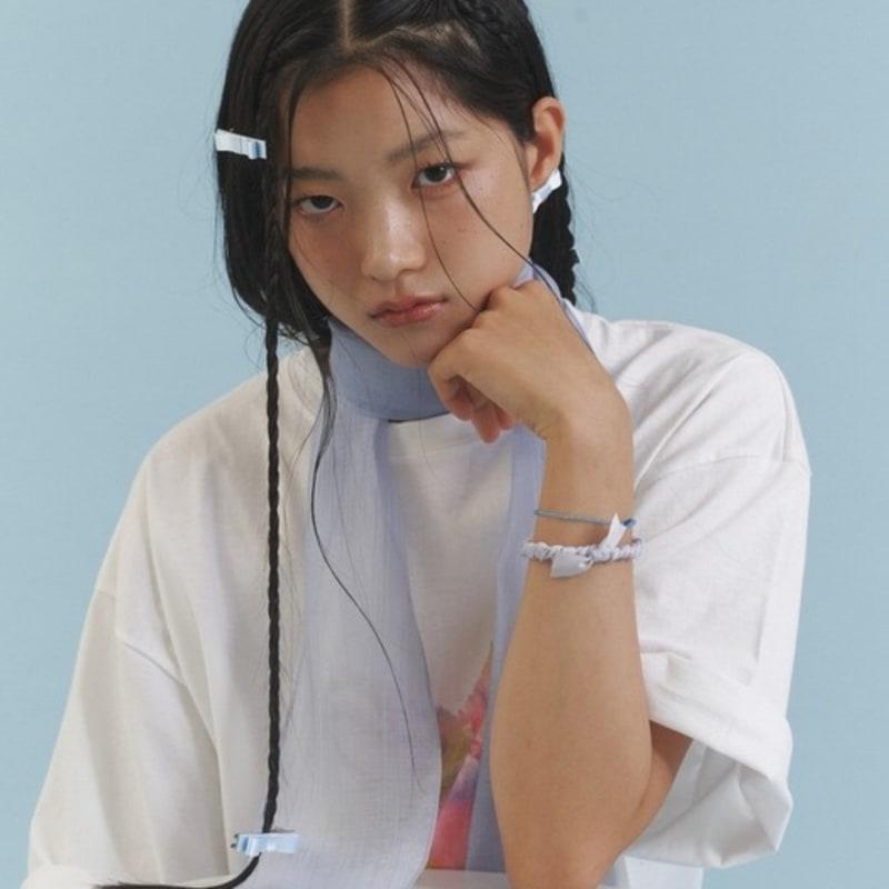 LOVE ME MONSTER Love Sheer Long Scarf_BU