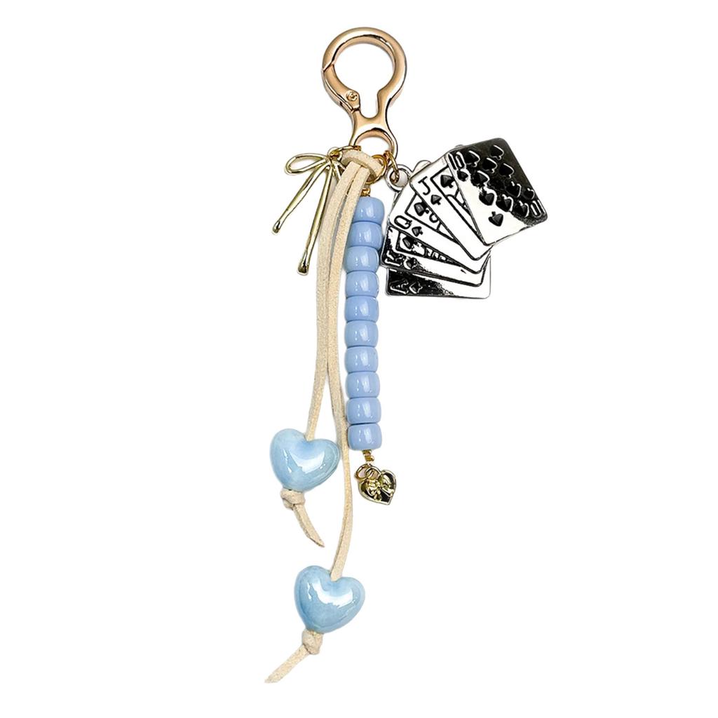Bag Pendant Charm Braided Rope Keychain Bag Charms for Purse Handbags Bag Accessories Car Key Charm for Women Girls Gift