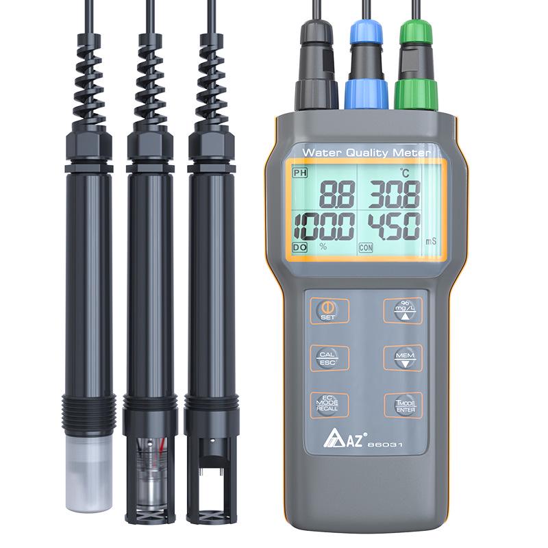 AZ86031 Multiparameter Water Quality Tester with DO Probe