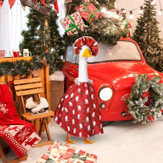 

Осінній костюм гусака День подяки Хелловін Різдво Костюм гусака для свята Одяг для газонного гусака 23 Газонні гуси Ганок Садова прикраса F