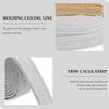 Iplusmile 2Pcs Self Adhesive Molding Trim, 3D Sticky Wallpaper Border Wall Lines Peel and Stick, Crown Foam Molding, Flexible Ceiling Mirror Border