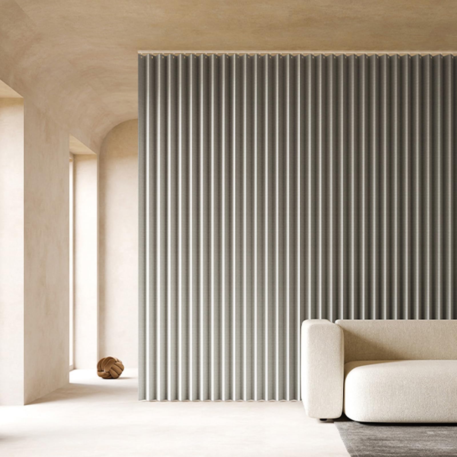 

термоизолирующая и светонепроницаемая перегородка для комнаты, обеспечивающая полную конфиденциальность, однопанельная, 280 см шириной x 240 см Толстая, изолированная, звуконепроницаемая, шторы, цвет, защита, (серый,