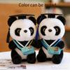 Cute Graduation Panda Plush Toy Soft Stuffed Doll With Bachelor Cap Adorable Panda Plushie For Graduation Gift Chinese Souvenir