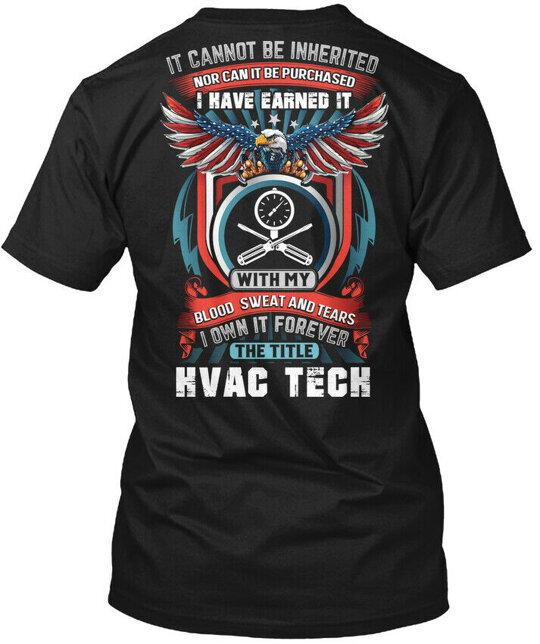 Гордый Hvac Техник - Это Не Наследуется Футболка Сделано в США Размеры от S до 5XL 2XL