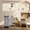 Ceramic Space Heater, 2000W Fan Electric Heater with 4 Modes, Adjustable Thermostat, 55 degrees Oscillation