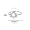 Hot-selling zir*****pen ring women's fashion simple wind moon butterfly diamond ring jewelry