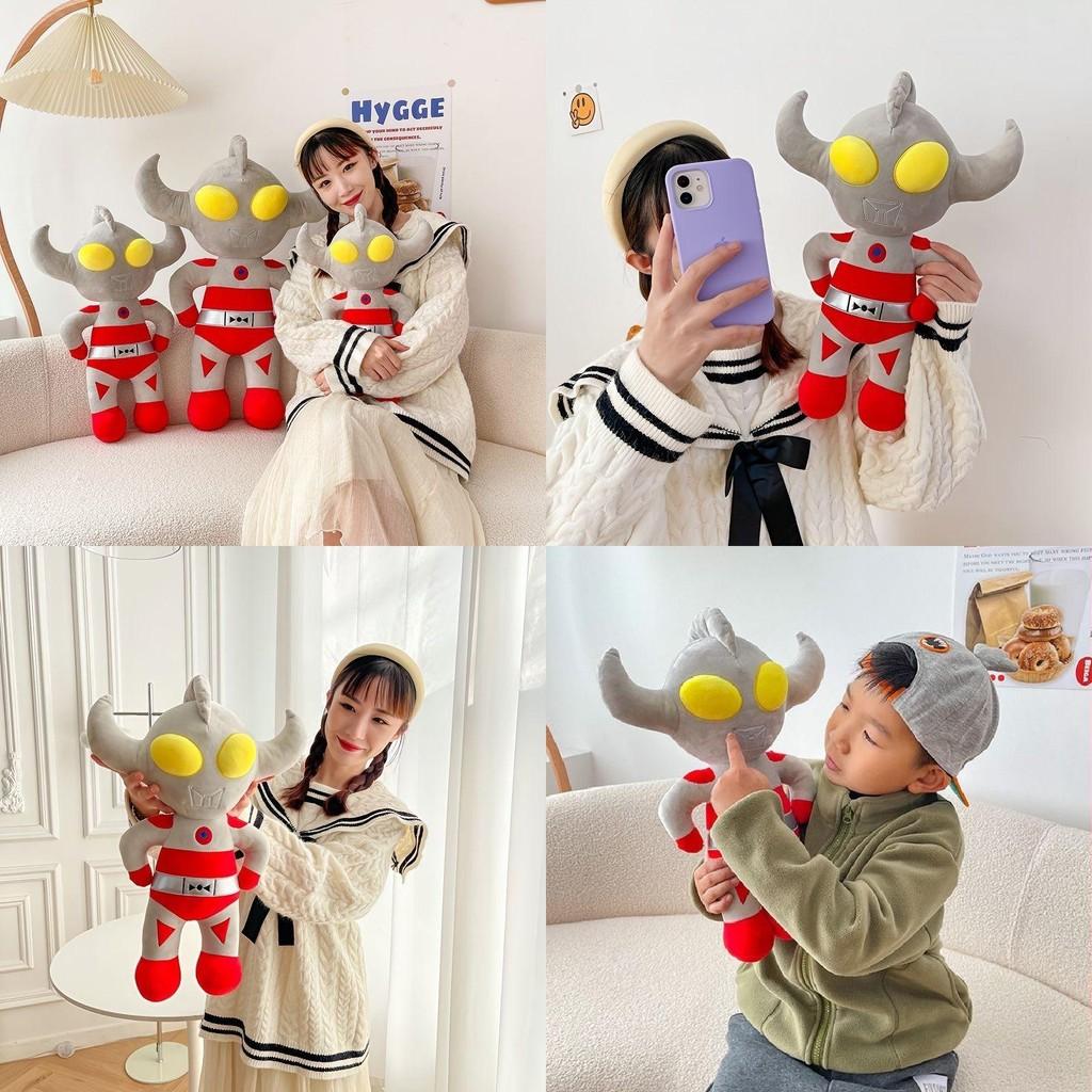 Ultraman Plush Toy Large Stuffed Doll With Fiber Cotton Filling For Kids Bedroom Decor