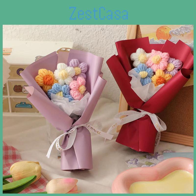 Creative Knitted Floral Decorations Perfect For Birthdays And Graduations