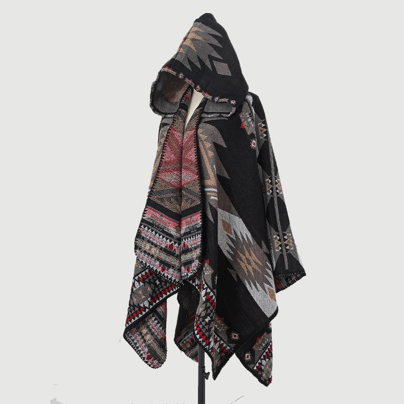 Open Front Shawl Wrap for Men&Women Soft Warm Poncho Cape Coat Poncho Scarf Blanket Lightweight Shawl Oversized Casual Shawls Cardigan for Fall Spring