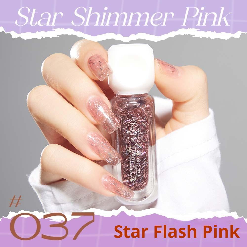 Starry Night Nail Polish: Water-based, Peel-off, No-bake, Quick-drying, Tear-off, Lightly Scented, Clear Top Coat