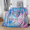 Friendship Poem Blanket Blanket Comfortable Great for Chair Seaside Livingroom Four Seasons Multipurpose Modern