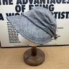 Summer Cotton and Linen Pleated Big Eaves Sunscreen Bucket Hat Women's Breathable Sunshade Face Small Sun Hat