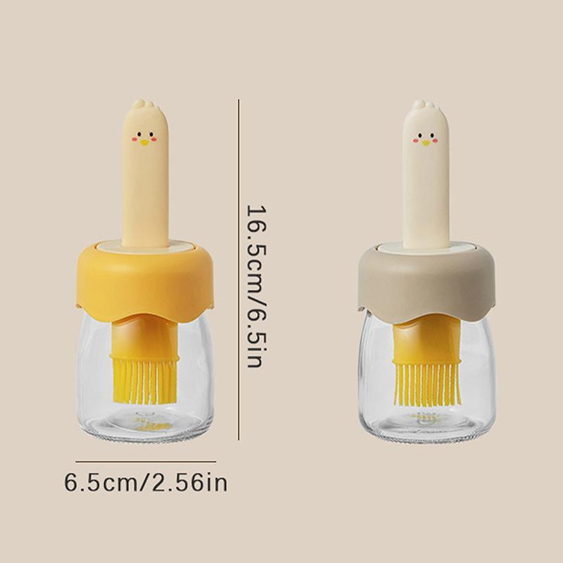 Silikonborste Oljeflaska Matlagning Grill Kök Kryddflaska Set Oljepensel Grillpensel Värmebeständig Grillpensel Utomhus Grillverktyg