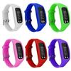 Sport Laufen Silikon Schrittzähler Kalorienzähler Schrittzähler Digitaluhr Armband