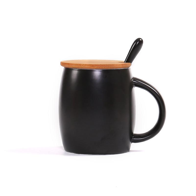 Keramisk kaffekopp med lokk, Vintønnekrus, Par-kopp, Vannkopp, Gavekopp, Reklamekopp