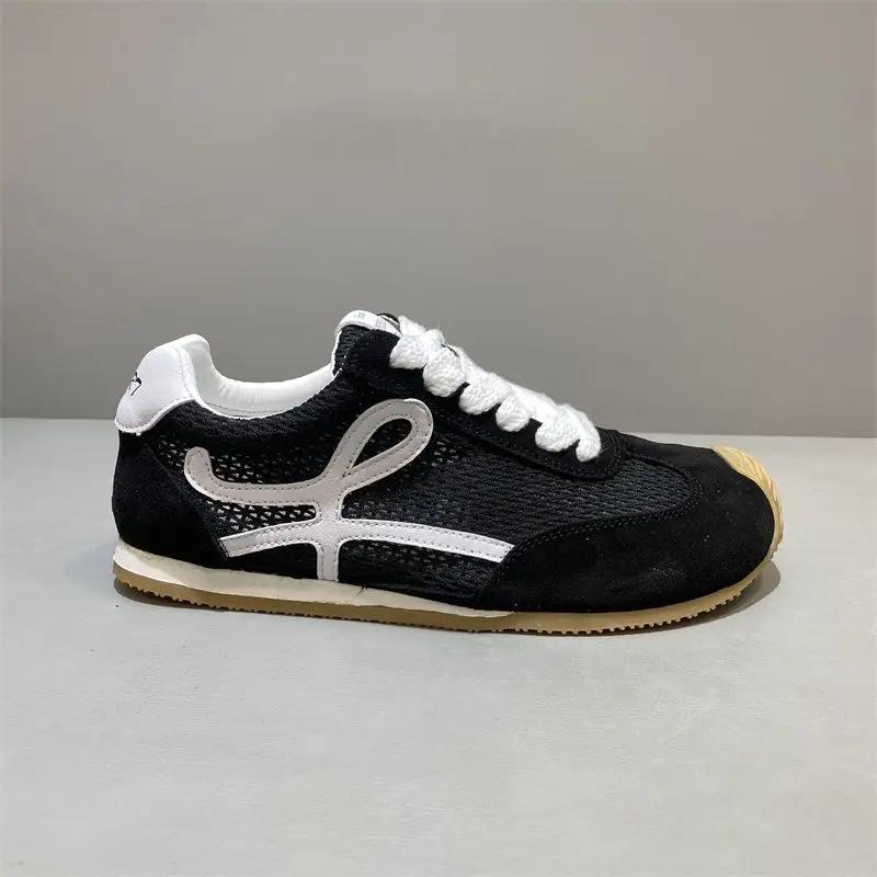 

Men s Summer New Breathable Lightweight Mesh Casual Shoes Comfortable Retro Style Running Shoes for Cement Ground Leisure Style 39