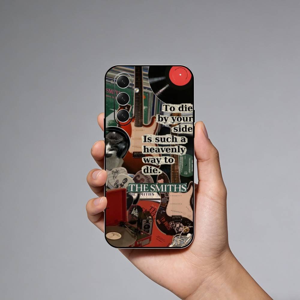 The S-Smiths Band Phone Case For Samsung Galaxy A73,A72,A71,A70,A52,A51 Others Soft Black Cover
