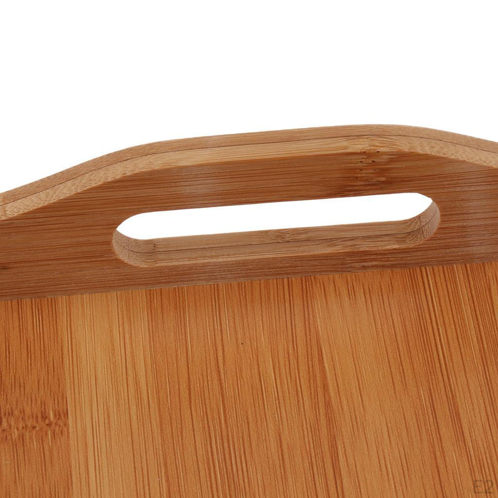 Large Wooden Serving Tray, Various Types Of Dishes