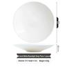 Elegant Bone China White Soup and Rice Dish - Microwave Safe, High-Quality Deep Ceramic Plate