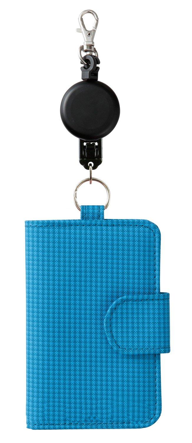 

Raymay Fujii Key Case, School Key & Pass Case with Reel, Locking, Blue, GLP170A