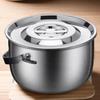 Bacon Grease Container with Strainer Stainless Steel Oil Storage with Lid And Handle High Temperature Oil Container Kitchen Grease Keeper