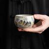 1PC Tea Cup Exquisite Ice Crack Glaze Ceramic Tea Cups Hand-painted Porcelain Master Cup Exquisite Teacup Tea Accessories