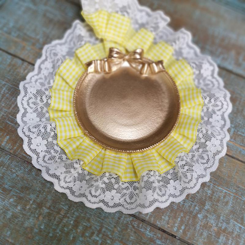 Lolita Style Double-layer Lattice Webbing Pleated Lace DIY Children's Clothing Doll Hat Dress Collar Skirt Hem Sewing Decoration