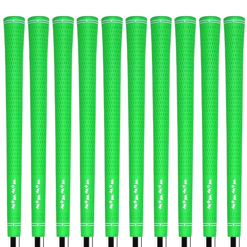Golf Grips Wood and Iron Grips Set of 8 Grips Replacement No Backline All Weather Performance Rubber Material M58 Solid Color WOW Non-Slip (Red)