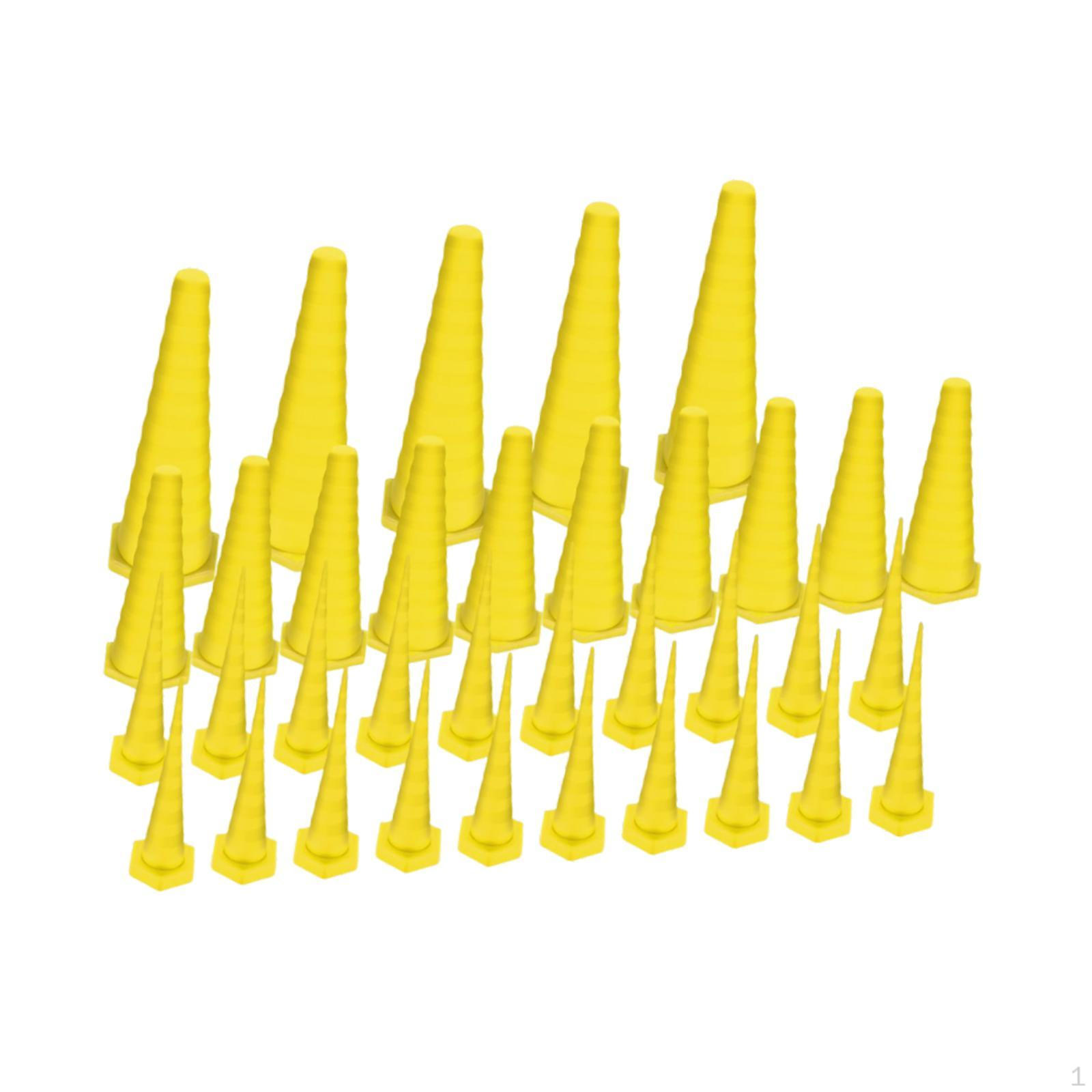 

35 Pieces Hydraulic Oil Service Plugs Flexible Silicone Hose Universal Sealing Drip Yellow