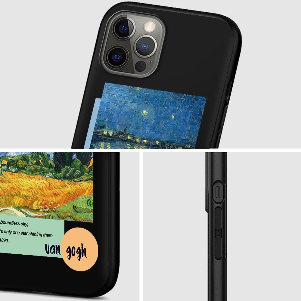 Van Gogh Art Case for Apple iPhone 13 14 Plus 11 12 Mini 15 Pro Max 7 8 SE 2020 X XS XR Silicone Soft Phone Cover