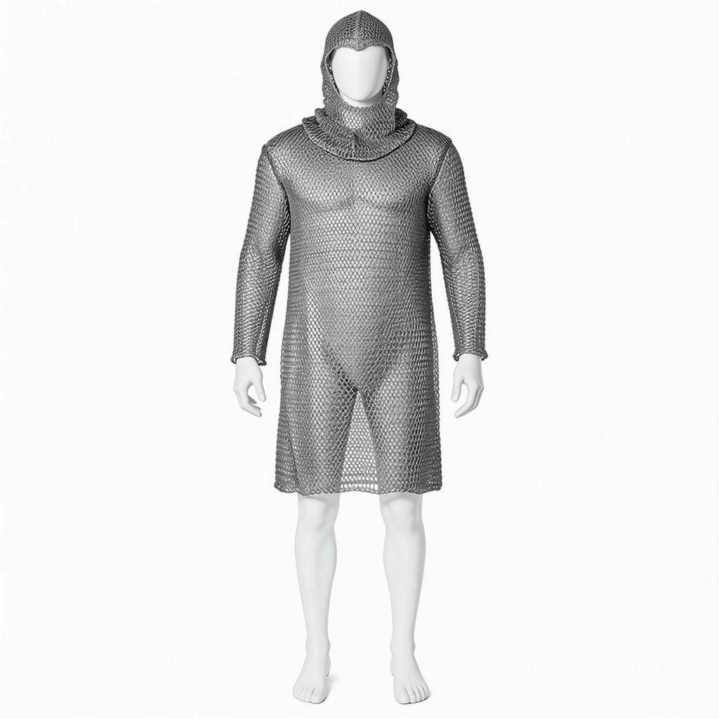 Medieval Knight Cosplay Costume With Polyester Fabric For Game Anime Roleplaying