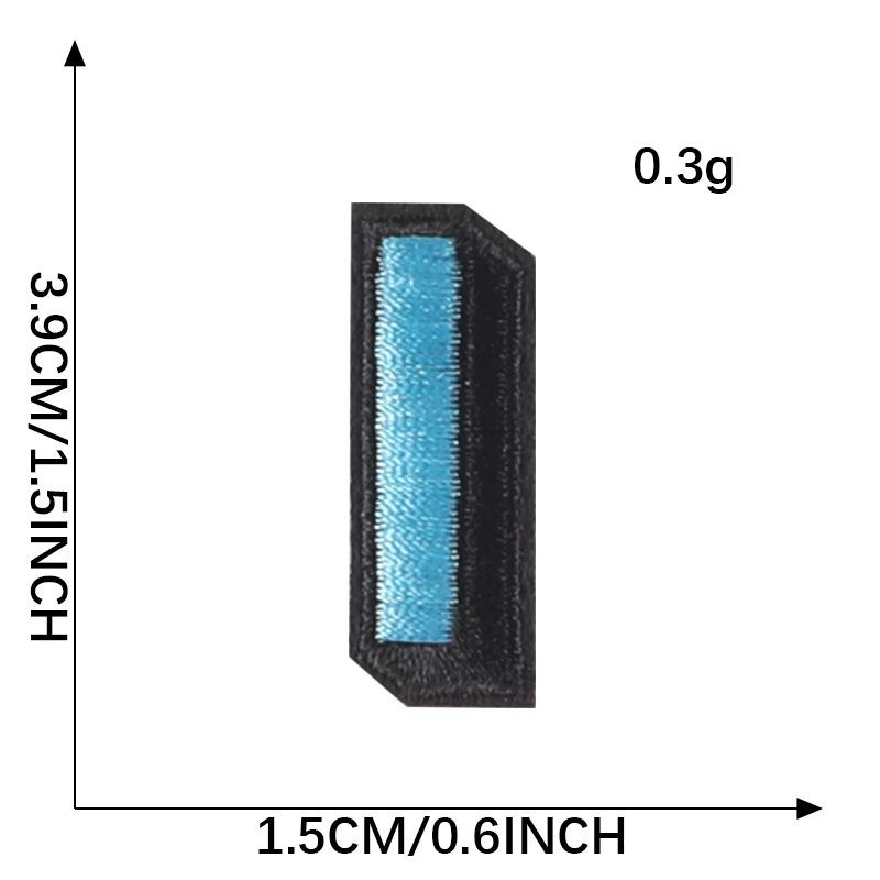 Duoku Computer Embroidery English Alphabet Cloth Label Name Label Ball Suit Mark Patch Clothing Accessories Embroidery Cloth Sticker