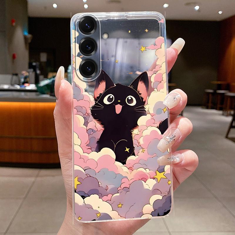 Korpuss Samsung Galaxy A17 5G Tālruņa Vāciņš Silikona mīksts Luksusa Pūķis Jauks Foršs Zēniem Meitenēm Aizmugurējais Vāciņš Caurspīdīgs Bufera Apvalks