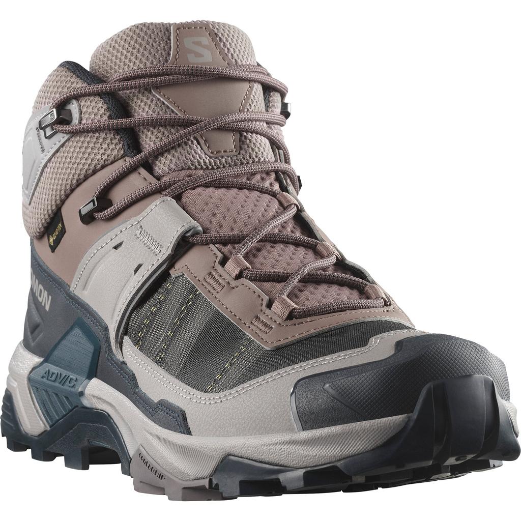 SALOMON X Ultra 5 Fabric Retro Avant-Garde Comfortable High-End Shock Absorption Waterproof Support Rebound Mid-Top Hiking Shoes 478548