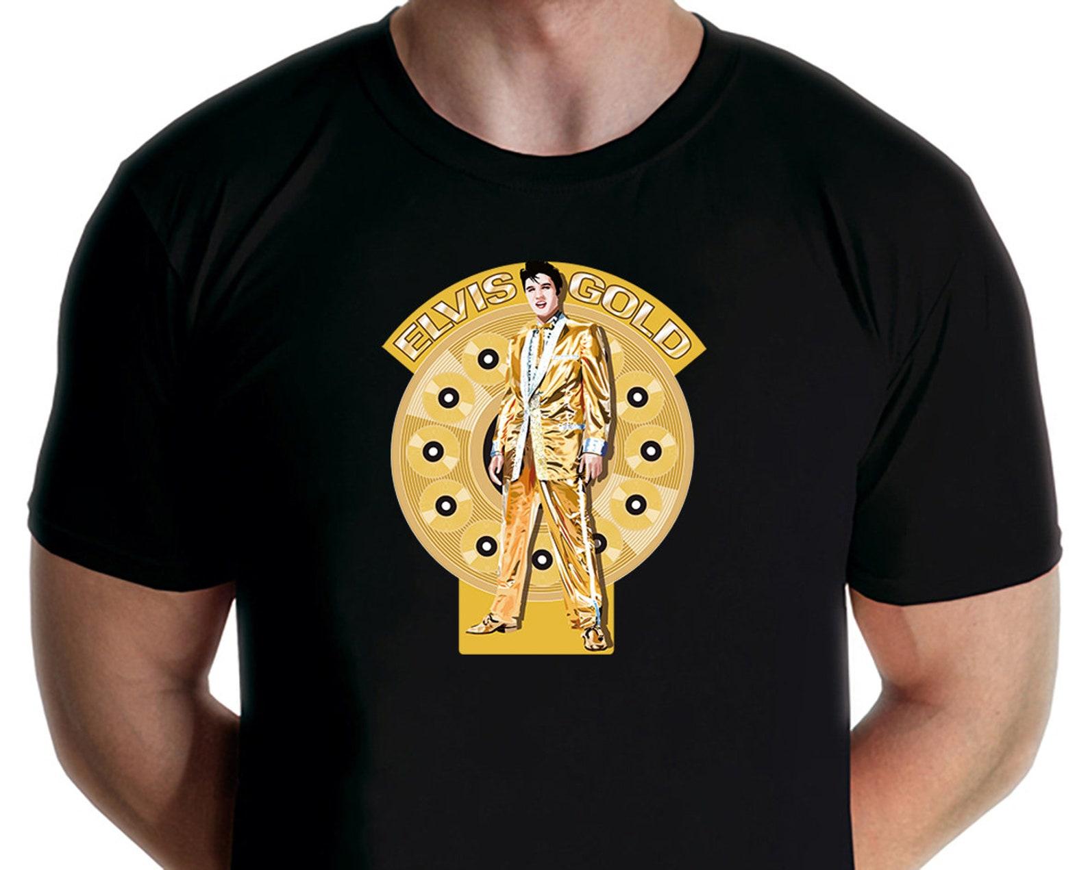 Elvis Presley - Elvis Gold T-shirt (Jarod Art) 4XL